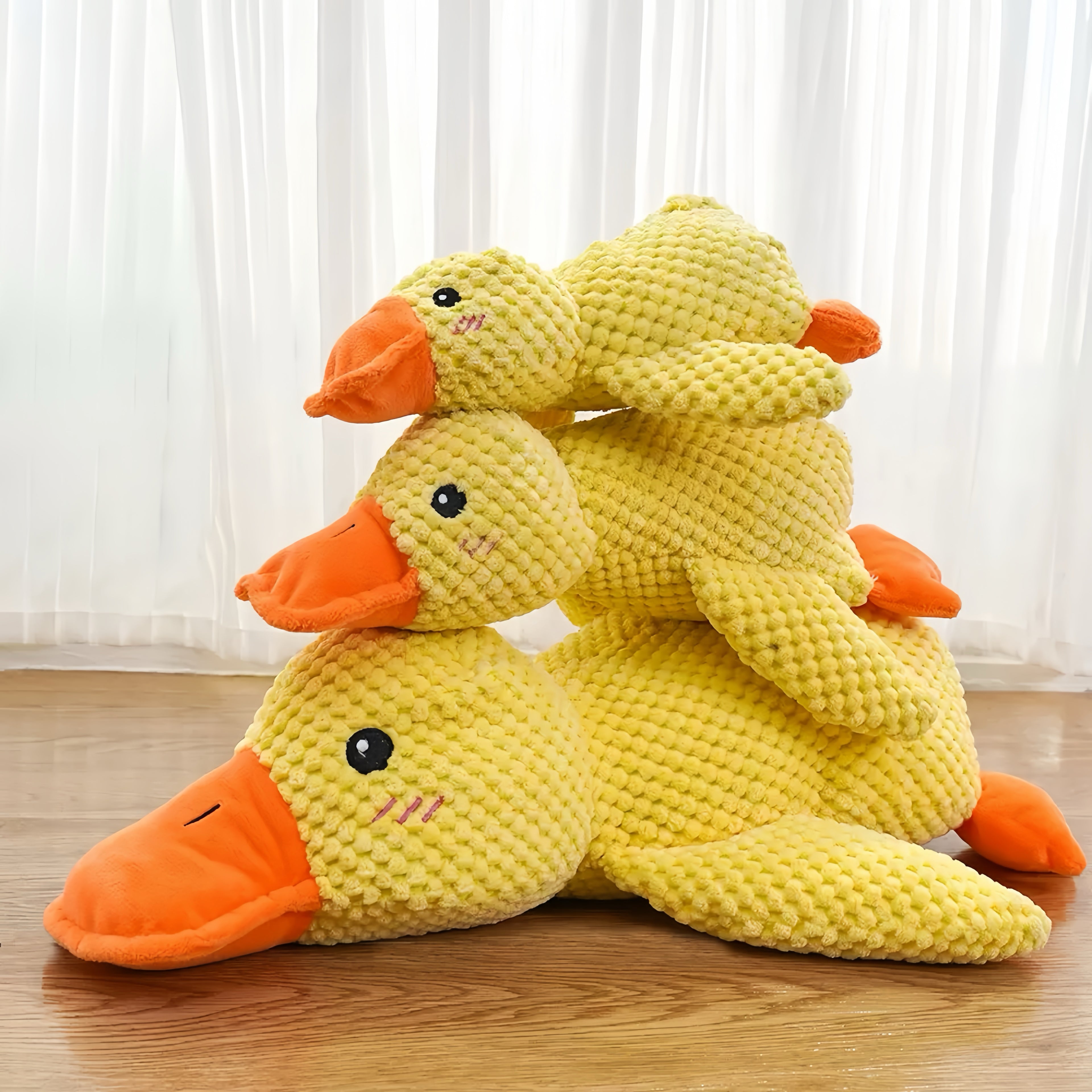 Quack-Quack Duck Cat Calming Toy with Soft Squeaker