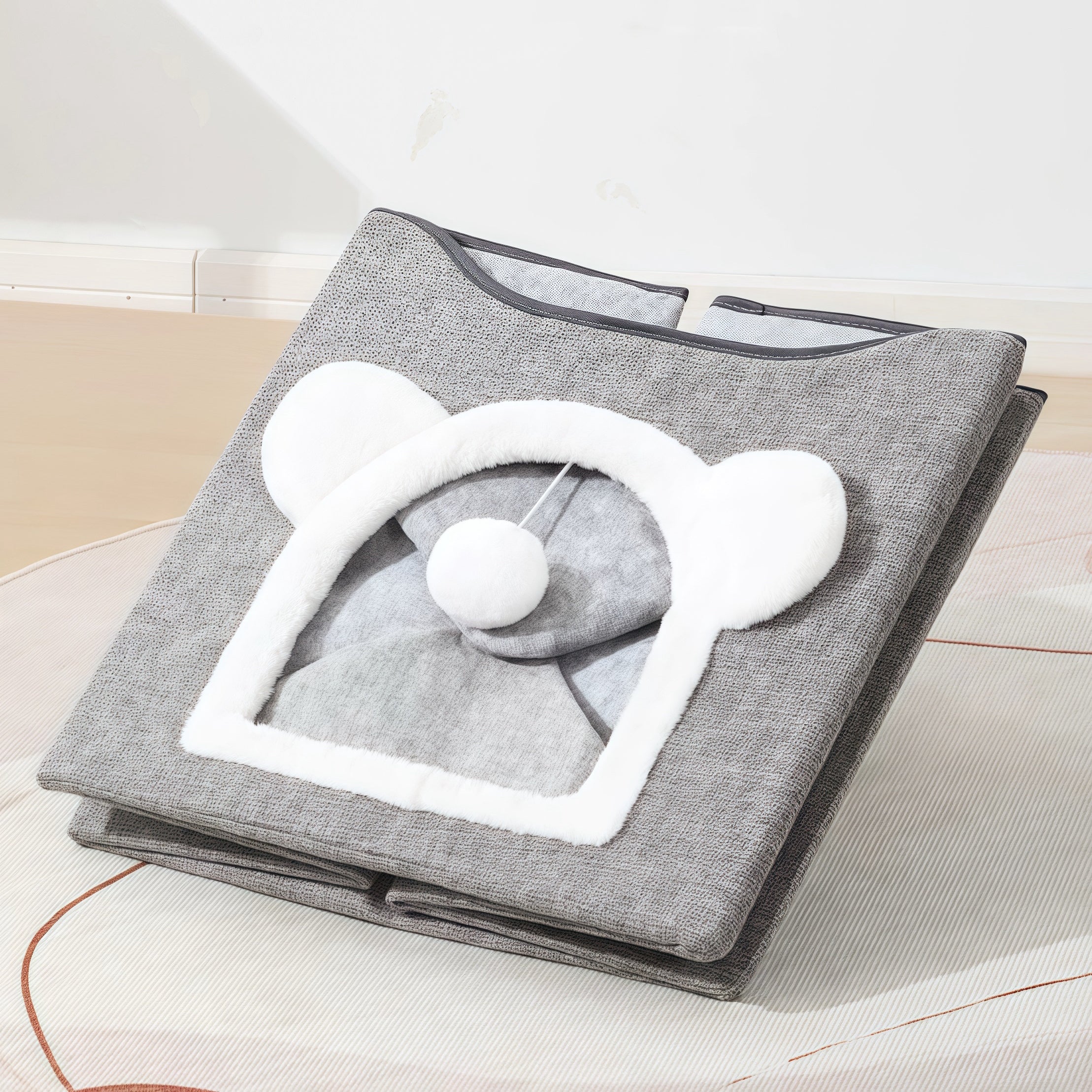 Cat Cube Bed Indoor with Scratch