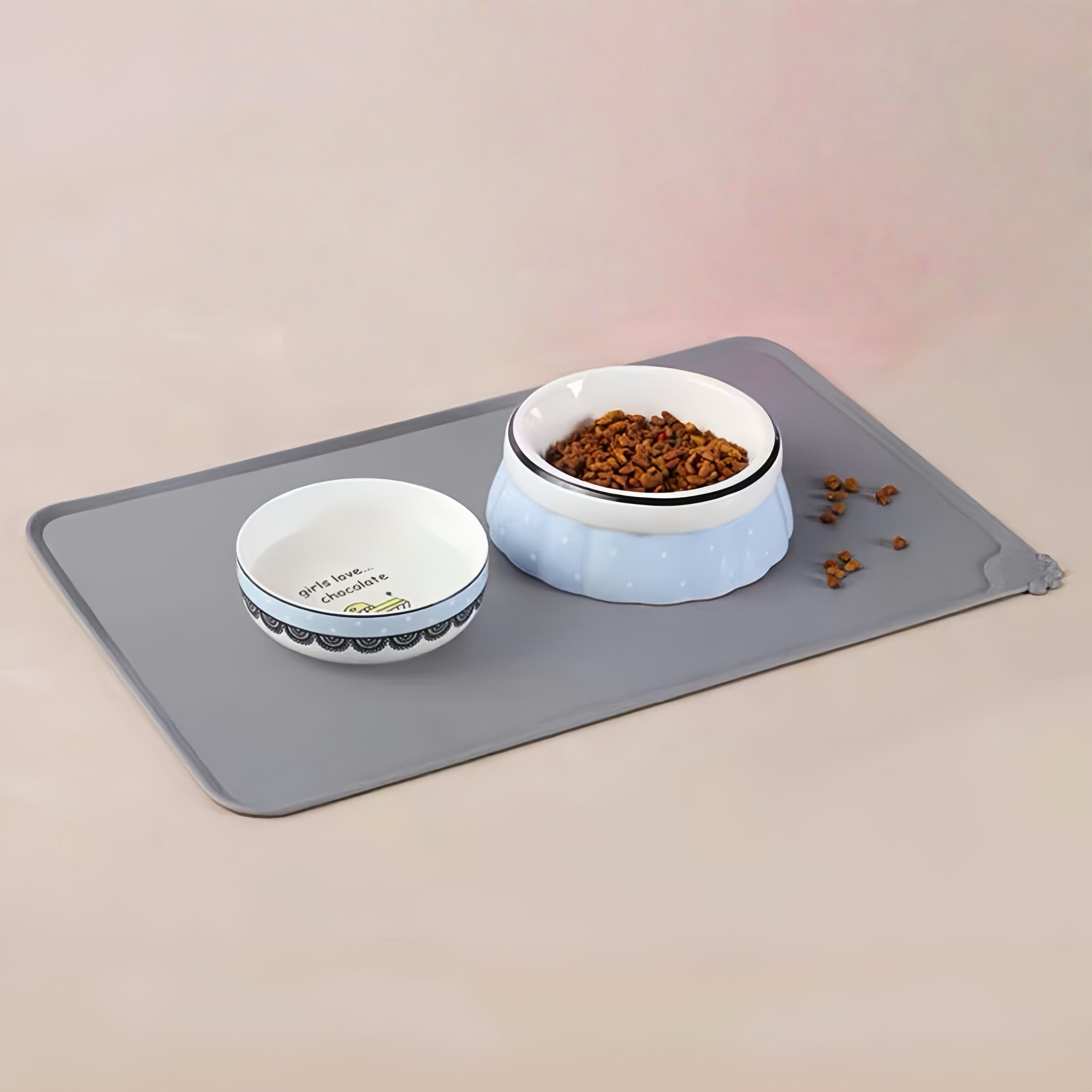 Waterproof Pet Feeding Mats Silicone Anti-spill