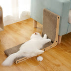 L Shape Cat Scratcher Pad with Ball