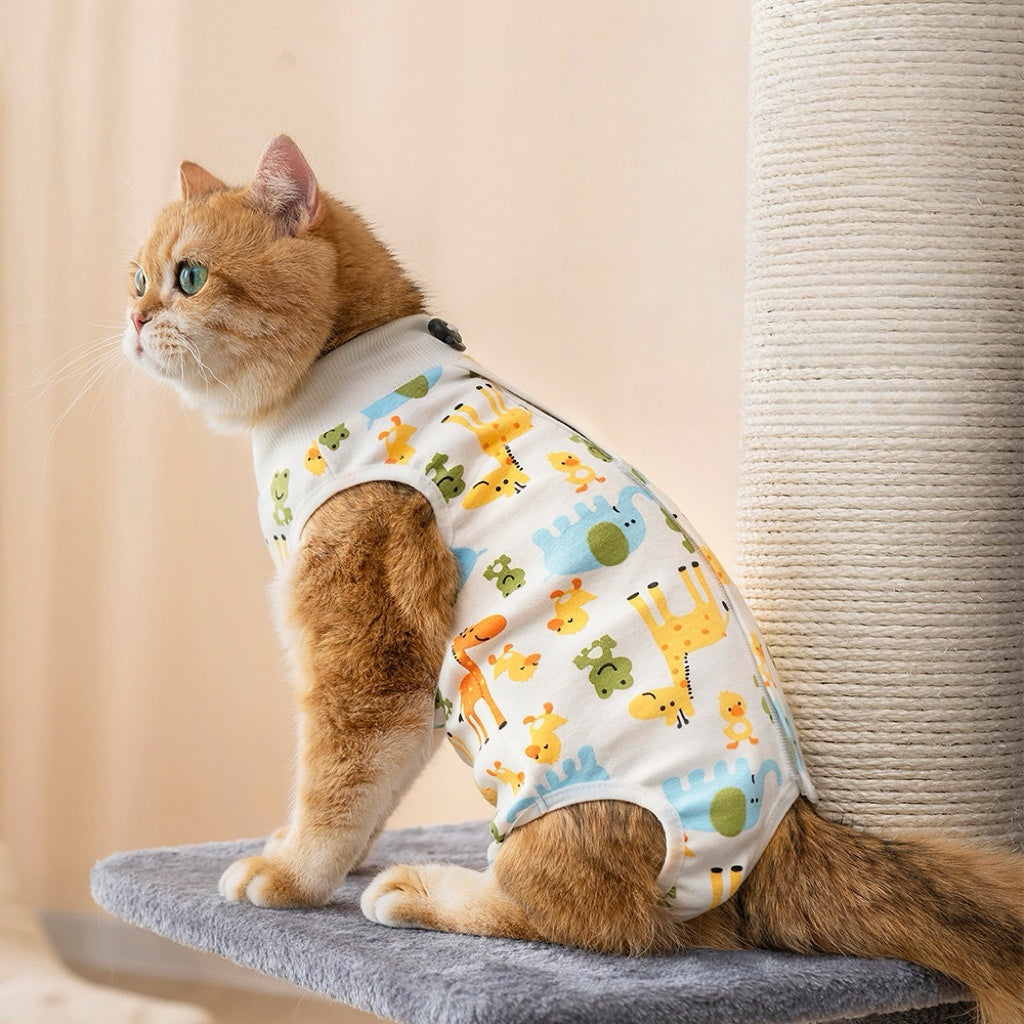 Cat Surgery Recovery Suit 5 colours -  Cone E-Collar Alternative